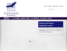 Tablet Screenshot of highlandsranchchamber.org